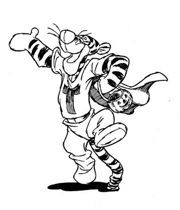 Kids-n-fun.de | 30 Ausmalbilder von Winnie Puuh und Tigger